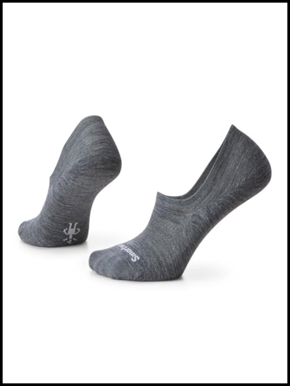 Merino Wool No Show Socks Zero Cushion Seamless Toe